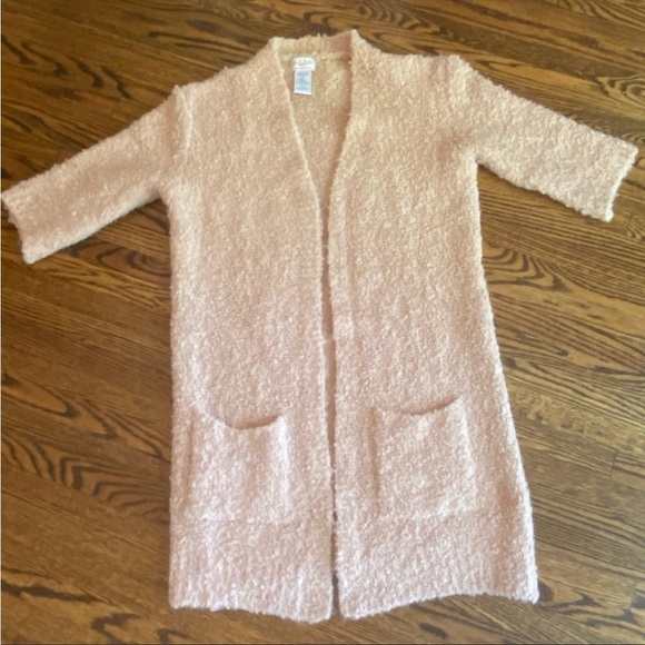 Mia Mai Apricot Long Open Sweater Made in Italy -MEDIUM - Picture 5 of 12